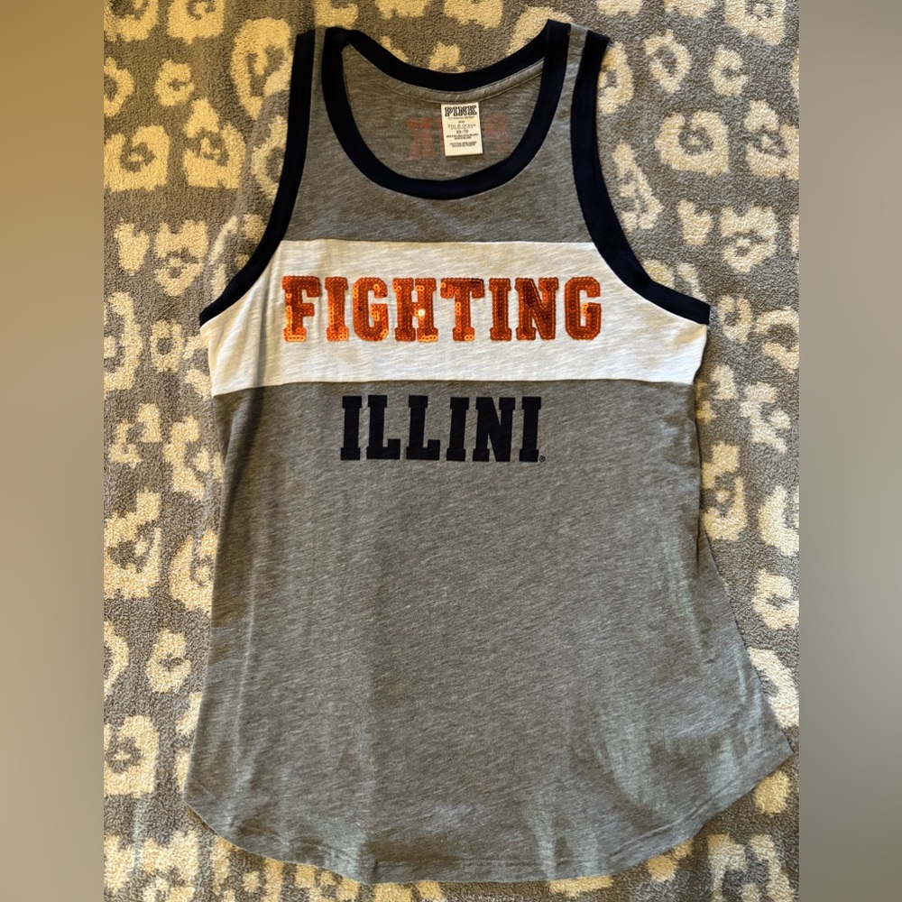 Victoria’s Secret pink collegiate collection university of Illinois tank